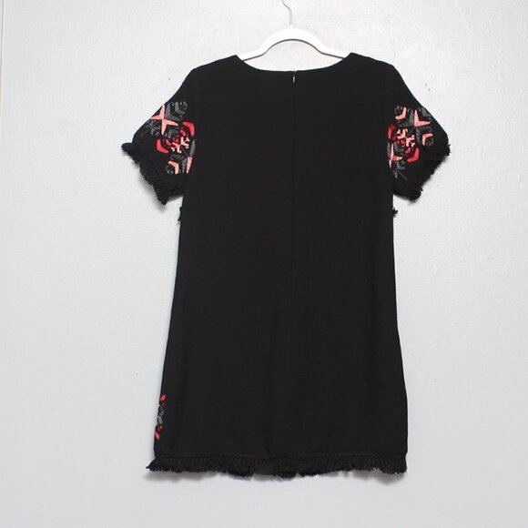 Lord and Taylor Design Lab black embroidered boho mumu dress - Picture 2 of 6